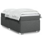 Cama box spring con colchón tela gris oscuro 90x190 cm de , Camas y somieres - Ref: Foro24-3285177, Precio: 335,84 €, Descuen...
