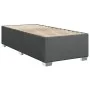 Box spring bed with dark gray fabric mattress 90x190 cm by , Beds and slatted bases - Ref: Foro24-3285177, Price: 330,71 €, D...