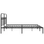 Estructura de cama con cabecero metal negro 183x203 cm de , Camas y somieres - Ref: Foro24-376604, Precio: 106,95 €, Descuent...
