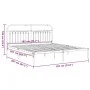Estructura de cama con cabecero metal negro 183x203 cm de , Camas y somieres - Ref: Foro24-376604, Precio: 106,95 €, Descuent...