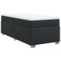 Cama box spring con colchón cuero sintético negro 90x190 cm de , Camas y somieres - Ref: Foro24-3285189, Precio: 313,75 €, De...