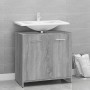 Armario de baño madera contrachapada gris Sonoma 60x33x60 cm de vidaXL, Muebles de baño - Ref: Foro24-815526, Precio: 50,06 €...