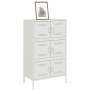 Aparador de acero blanco 68x39x113 cm de , Aparadores - Ref: Foro24-842963, Precio: 151,99 €, Descuento: %