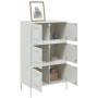 Aparador de acero blanco 68x39x113 cm de , Aparadores - Ref: Foro24-842963, Precio: 151,99 €, Descuento: %