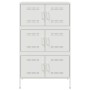 Aparador de acero blanco 68x39x113 cm de , Aparadores - Ref: Foro24-842963, Precio: 151,99 €, Descuento: %