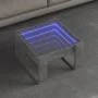 Mesa de centro con Infinity LED gris hormigón 50x53x30 cm de , Mesas de centro - Ref: Foro24-847626, Precio: 74,57 €, Descuen...