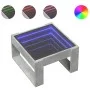Mesa de centro con Infinity LED gris hormigón 50x53x30 cm de , Mesas de centro - Ref: Foro24-847626, Precio: 74,57 €, Descuen...