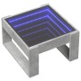 Mesa de centro con Infinity LED gris hormigón 50x53x30 cm de , Mesas de centro - Ref: Foro24-847626, Precio: 75,63 €, Descuen...