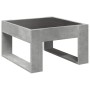 Mesa de centro con Infinity LED gris hormigón 50x53x30 cm de , Mesas de centro - Ref: Foro24-847626, Precio: 75,63 €, Descuen...