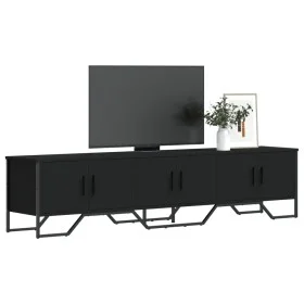 Mueble de TV madera de ingeniería negro 180x34x41 cm de , Muebles TV - Ref: Foro24-848589, Precio: 125,65 €, Descuento: %