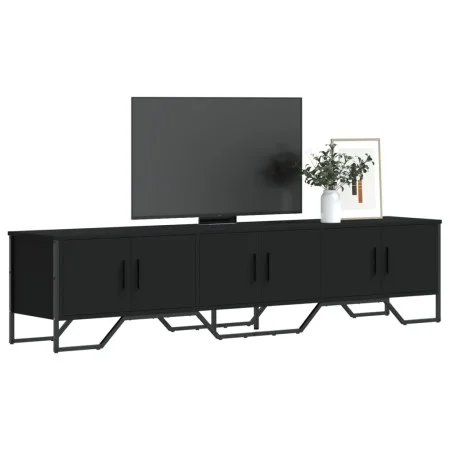 Mueble de TV madera de ingeniería negro 180x34x41 cm de , Muebles TV - Ref: Foro24-848589, Precio: 125,65 €, Descuento: %