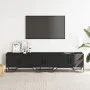 Mueble de TV madera de ingeniería negro 180x34x41 cm de , Muebles TV - Ref: Foro24-848589, Precio: 125,65 €, Descuento: %