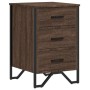 Mesita de noche madera de ingeniería marrón roble 40x41x60 cm de , Mesitas de noche - Ref: Foro24-848528, Precio: 71,73 €, De...
