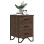 Mesita de noche madera de ingeniería marrón roble 40x41x60 cm de , Mesitas de noche - Ref: Foro24-848528, Precio: 71,73 €, De...