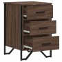 Mesita de noche madera de ingeniería marrón roble 40x41x60 cm de , Mesitas de noche - Ref: Foro24-848528, Precio: 71,73 €, De...