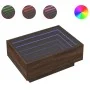 Center table and LED engineered wood in brown oak, 70x50x30 cm by , Coffee table - Ref: Foro24-847517, Price: 112,49 €, Disco...