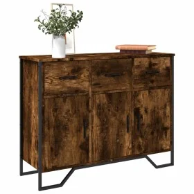 Aparador madera de ingeniería roble ahumado 97x32,5x74,5 cm de , Aparadores - Ref: Foro24-848561, Precio: 119,31 €, Descuento: %