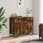 Aparador madera de ingeniería roble ahumado 97x32,5x74,5 cm de , Aparadores - Ref: Foro24-848561, Precio: 119,31 €, Descuento: %