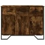 Aparador madera de ingeniería roble ahumado 97x32,5x74,5 cm de , Aparadores - Ref: Foro24-848561, Precio: 119,31 €, Descuento: %
