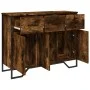 Aparador madera de ingeniería roble ahumado 97x32,5x74,5 cm de , Aparadores - Ref: Foro24-848561, Precio: 119,31 €, Descuento: %
