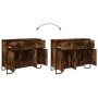 Aparador madera de ingeniería roble ahumado 97x32,5x74,5 cm de , Aparadores - Ref: Foro24-848561, Precio: 121,46 €, Descuento: %