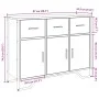 Aparador madera de ingeniería roble ahumado 97x32,5x74,5 cm de , Aparadores - Ref: Foro24-848561, Precio: 119,31 €, Descuento: %