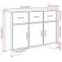 Aparador madera de ingeniería roble ahumado 97x32,5x74,5 cm de , Aparadores - Ref: Foro24-848561, Precio: 121,46 €, Descuento: %