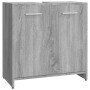 Armario de baño madera contrachapada gris Sonoma 60x33x60 cm de vidaXL, Muebles de baño - Ref: Foro24-815526, Precio: 50,06 €...