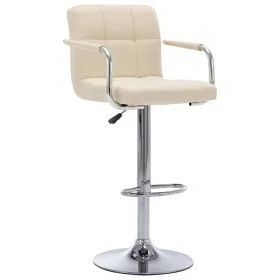 Barhocker aus cremefarbenem Stoff für die Küchentheke. von , Küchenhocker - Ref: Foro24-283411, Preis: 95,49 €, Rabatt: %