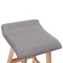 Taburetes de cocina 2 unidades tela gris claro de , Taburetes de cocina - Ref: Foro24-249578, Precio: 144,84 €, Descuento: %