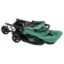 Carrito para gemelos tandem de acero verde de , Cochecitos de bebé - Ref: Foro24-10352, Precio: 215,19 €, Descuento: %