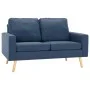 Juego de sofás 2 piezas de tela azul de vidaXL, Sofás - Ref: Foro24-3056618, Precio: 492,57 €, Descuento: %