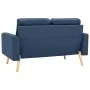 Juego de sofás 2 piezas de tela azul de vidaXL, Sofás - Ref: Foro24-3056618, Precio: 492,57 €, Descuento: %