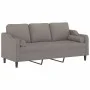 Sofá de 3 plazas con cojines tela gris taupe 180 cm de , Sofás - Ref: Foro24-3200860, Precio: 285,32 €, Descuento: %