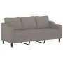 Sofá de 3 plazas con cojines tela gris taupe 180 cm de , Sofás - Ref: Foro24-3200860, Precio: 285,32 €, Descuento: %