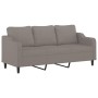 Sofá de 3 plazas con cojines tela gris taupe 180 cm de , Sofás - Ref: Foro24-3200860, Precio: 289,77 €, Descuento: %