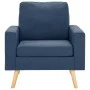 Juego de sofás 2 piezas de tela azul de vidaXL, Sofás - Ref: Foro24-3056618, Precio: 492,57 €, Descuento: %
