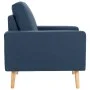 Juego de sofás 2 piezas de tela azul de vidaXL, Sofás - Ref: Foro24-3056618, Precio: 492,57 €, Descuento: %