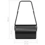 Rodillo para césped negro 63 cm 50 L de , Rodillos para césped - Ref: Foro24-147845, Precio: 95,40 €, Descuento: %