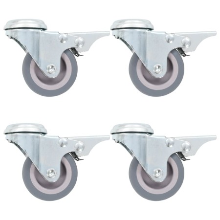Ruedas giratorias con agujero pasador 8 unidades 50 mm de , Manipulación de materiales - Ref: Foro24-277846, Precio: 25,59 €,...