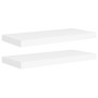 Estantes flotantes de pared 2 uds MDF blanco 60x23,5x3,8 cm en Estanterías | Comprar online en Foru.es