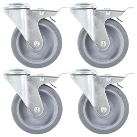 Ruedas giratorias con agujero pasador 12 unidades 100 mm de , Manipulación de materiales - Ref: Foro24-277867, Precio: 66,89 ...