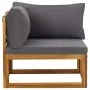 2 pcs sectional corner sofas with cushions dark gray fabric by vidaXL, Modular outdoor sofas - Ref: Foro24-311852, Price: 212...