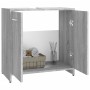 Armario de baño madera contrachapada gris Sonoma 60x33x60 cm de vidaXL, Muebles de baño - Ref: Foro24-815526, Precio: 50,06 €...