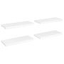 Estante flotante de pared 4 uds MDF blanco 60x23,5x3,8 cm en Estanterías | Comprar online en Foru.es