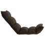 Folding brown fabric floor lounger by , Floor chairs - Ref: Foro24-325238, Price: 95,93 €, Discount: %