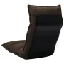 Folding brown fabric floor lounger by , Floor chairs - Ref: Foro24-325238, Price: 95,93 €, Discount: %