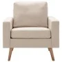 Juego de sofás de 2 piezas tela color crema de vidaXL, Sofás - Ref: Foro24-3056617, Precio: 453,21 €, Descuento: %