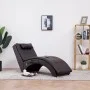 Diván de masaje con almohada de cuero sintético marrón de , Divanes - Ref: Foro24-281346, Precio: 262,81 €, Descuento: %