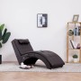 Diván de masaje con almohada de cuero sintético marrón de , Divanes - Ref: Foro24-281346, Precio: 267,40 €, Descuento: %